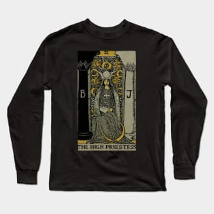 The High Priestess Tarot Card Long Sleeve T-Shirt
